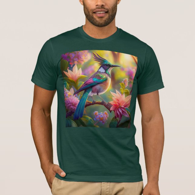 Camiseta Pássaro Verde de Jay Fantasy (Frente)