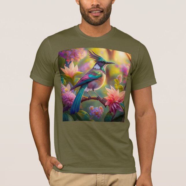 Camiseta Pássaro Verde de Jay Fantasy (Frente)