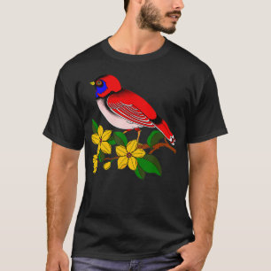 Camiseta Pássaro Vermelho 
