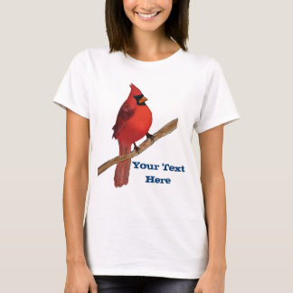 Camiseta Pássaro vermelho cardinal do norte