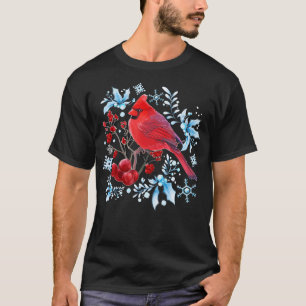 Camiseta Pássaro Vermelho Cardinho Aproxima-se de Aniversár