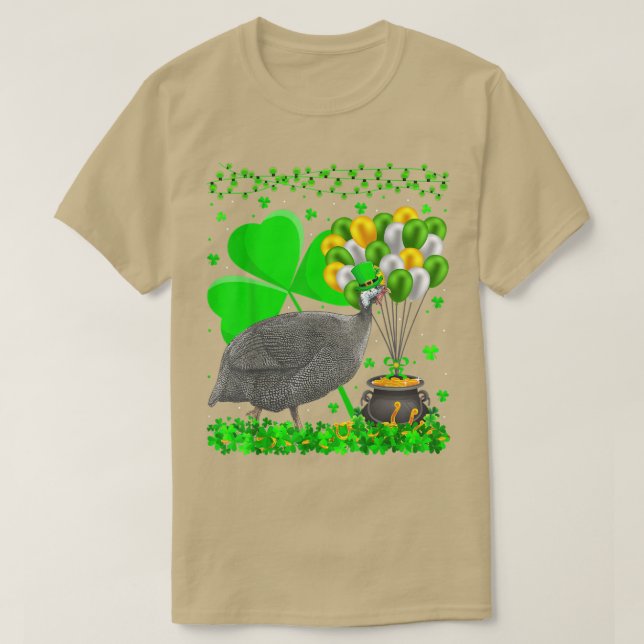 Camiseta Pássaro-voador-guineense Shamrock Rua-voadora (Frente do Design)