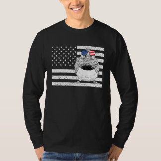 Camiseta Pássaro Zebra Finch 4 de Julho Observação de Pássa