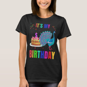 Camiseta Pássaros-5 de-Aniversário, Cute-Birthday Graphic