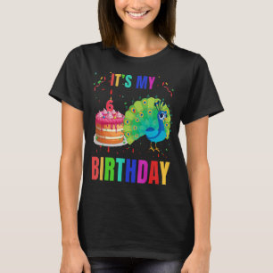 Camiseta Pássaros-6 de-Aniversário, Cute-Birthday Graphic