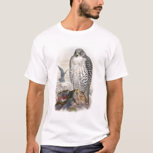 Camiseta Pássaros adultos de Gould do falcão de Islândia