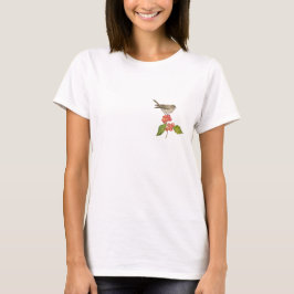 Camiseta Pássaros aquarela "Sylvia curruca"