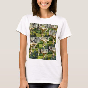 Camiseta Pássaros Australianos Em Um Banho De Pássaros,