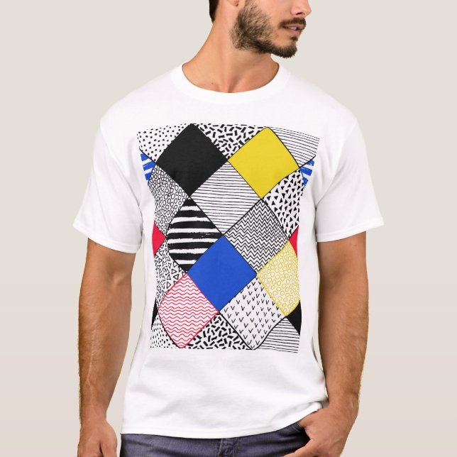 Camiseta Pássaros, bolinhas. (Frente)