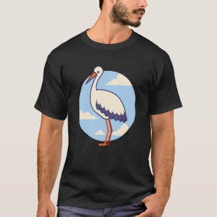 Camiseta Pássaros Brancos De Cuta De Aves Para Homens Mulhe