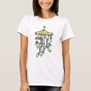 Camiseta Pássaros da sala de Tiki em uma vara por Tiki tOn