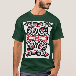 Camiseta Pássaros de amor espelhados Oversized