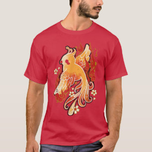 Camiseta Pássaros de Arte Japoneses kawaii sakura sakura Tr