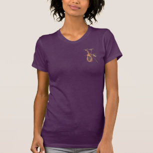 Camiseta Pássaros de Audubon Martin roxo e ninho da cabaç