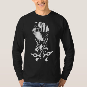 Camiseta Pássaros De Corrente Quebrada Com Pele Enchida Em