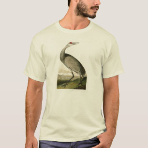 Camiseta Pássaros de John James Audubon do guindaste de