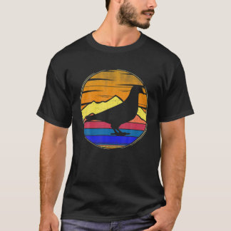 Camiseta Pássaros-de-luto Retro-Sunset