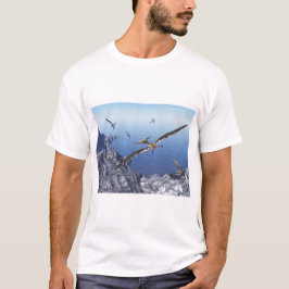 Camiseta Pássaros de Pteranodon - 3D rendem