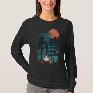 Camiseta Pássaros Do Céu Da Árvore Do Pinheiro Da Montanha