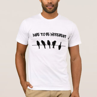Camiseta Pássaros em um fio - ouse ser diferente