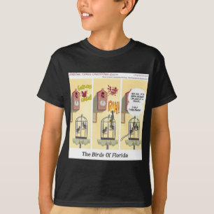 Camiseta Pássaros Engraçados da Lei de Legítima Defesa da F