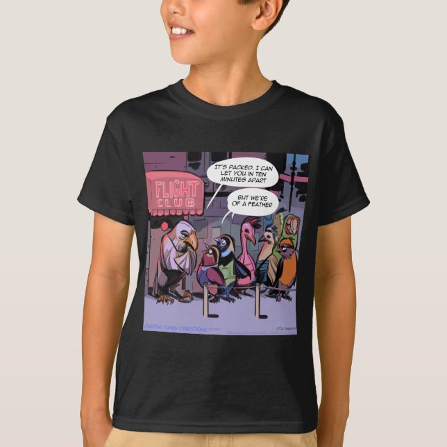 Camiseta Pássaros Engraçados da Mesma Espécie (Frente)