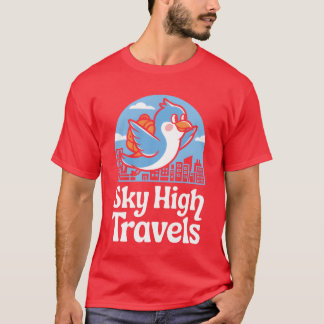 Camiseta Pássaros Entusiastas Migratórias Aves retro fu