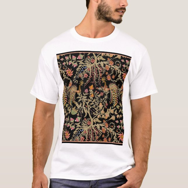 Camiseta Pássaros Florais Chineses (Frente)