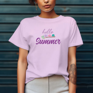Camiseta Pássaros Fofos Olá Verão