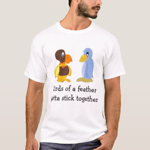 Camiseta Pássaros Legais Com Dito