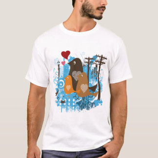 Camiseta Pássaros legal Trabalho de arte