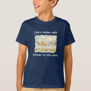 Camiseta Pássaros Na Fita