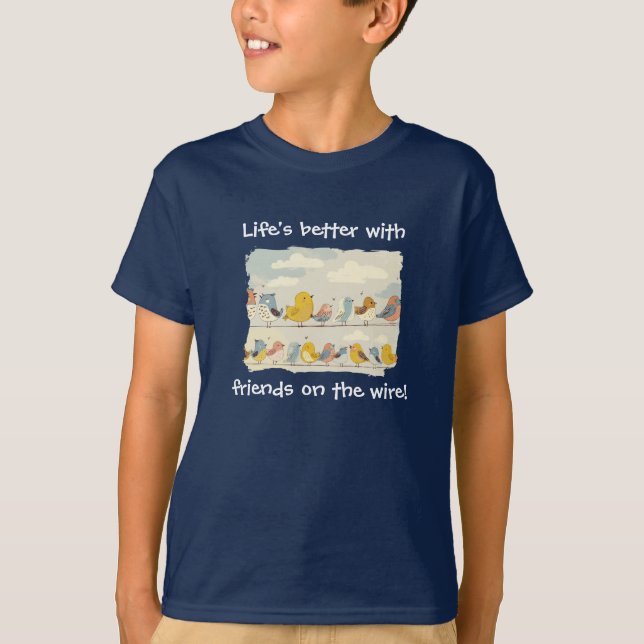 Camiseta Pássaros Na Fita (Frente)