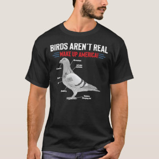 Camiseta Pássaros não são verdadeiros Acordares de T-Shirt