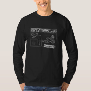 Camiseta Pássaros não são verdadeiros - Engraçados observan