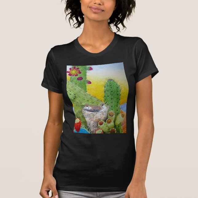 Camiseta Pássaros no deserto (Frente)
