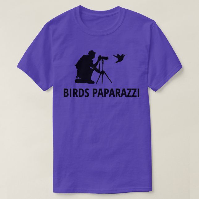 Camiseta Pássaros Paparazzi Fotografia 1 (Frente do Design)