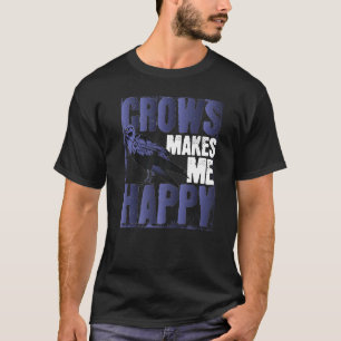 Camiseta Pássaros - Pássaros - Pássaros - Corvos Pretos