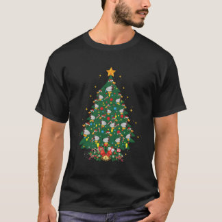 Camiseta Pássaros Patos Ao Longo Do Xmas Árvore De Pato Pre