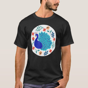 Camiseta Pássaros Pavões-Pavão-Pavão-Pavão-Pavão