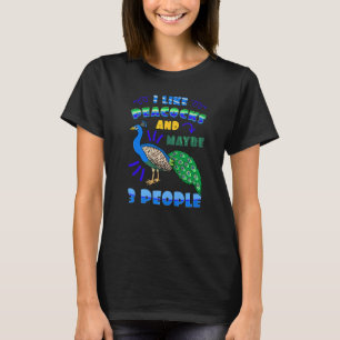 Camiseta Pássaros Peafowock Penas de Aves Azul Jardim Anima