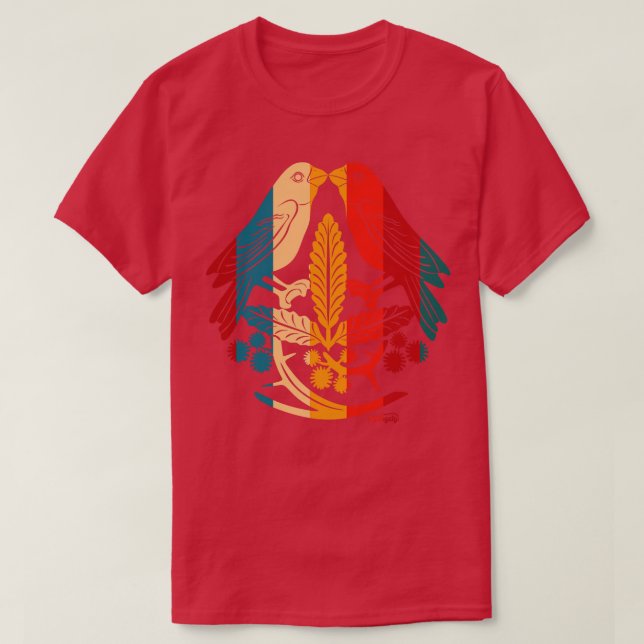 Camiseta Pássaros pequenos (Frente do Design)