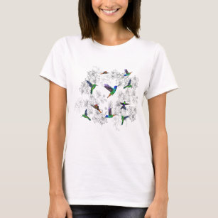 Camiseta Pássaros primavera - Hummingbird - Escolha/adicion