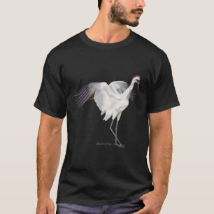 Camiseta Pássaros Selvagens Gráficas De Crane-Whoping