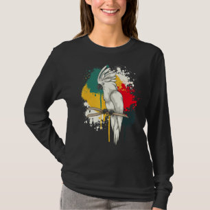 Camiseta Pássaros Tropicais Vigia Papagaio-Pássaro Colorfu