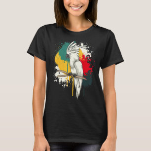 Camiseta Pássaros Tropicais Vigia Papagaio-Pássaro Colorfu