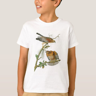 Camiseta pássaros Vermelho-empurrados de John Audubon do