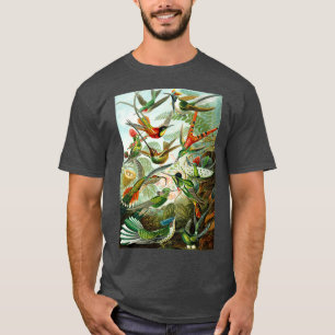 Camiseta pássaros vintagem design legal