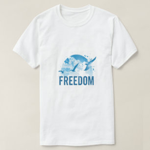 Camiseta Pássaros Voando Livres – Natureza Inspira
