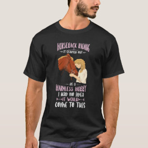 Camiseta Passatempo Inofensivo Equestre Corrida de Cavalos